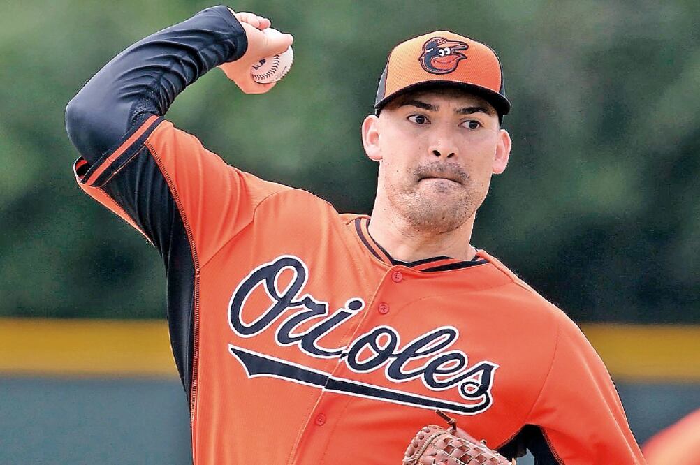 El año pasado el mexicano estuvo con los Orioles, pero no tuvo actividad en la loma; espera otra oportunidad en Grandes Ligas (REINHOLD MATAY. USA TODAY SPORTS)