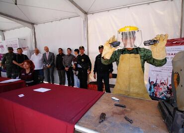 Recaba Gobierno capitalino más de 8 mil armas en 5 años