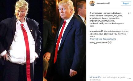 Meryl Streep hace parodia de Donald Trump