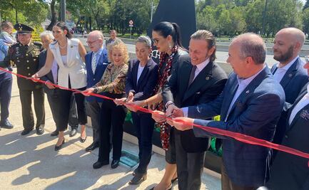 Inauguran escultura en Paseo de la Reforma por 500 años de presencia judía en México