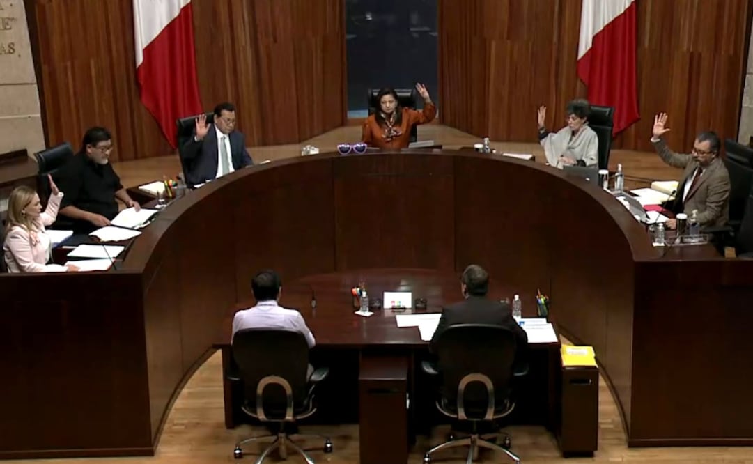 Sesión Pública del Tribunal Electoral del Poder Judicial de la Federación este miércoles 15 de octubre de 2025. Foto: Especial