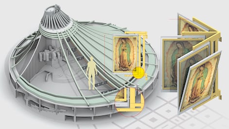 La bóveda que resguarda a la Virgen