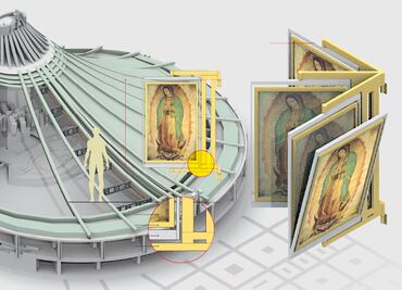 La bóveda que resguarda a la Virgen