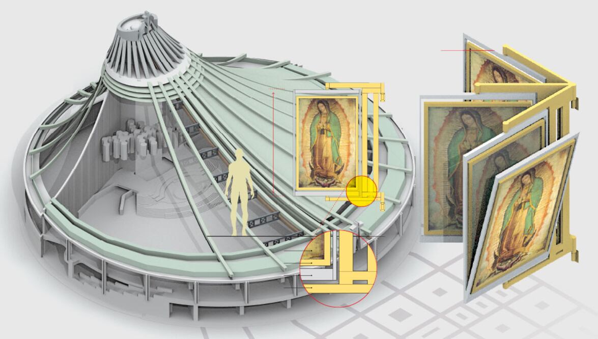 La bóveda que resguarda a la Virgen