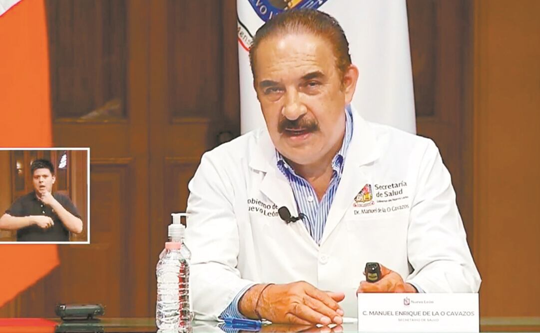 El titular de Salud, Manuel de la O Cavazos, informó que los pacientes con Covid de los últimos días son más jóvenes, de entre 25 y 44 años. Foto: ESPECIAL
