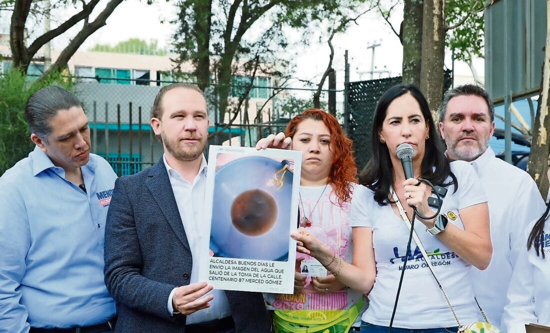 Santiago Taboada y Lía Limón, candidatos a la Jefatura de Gobierno y a la alcaldía Álvaro Obregón, criticaron la inacción de la autoridad central. Foto Especial