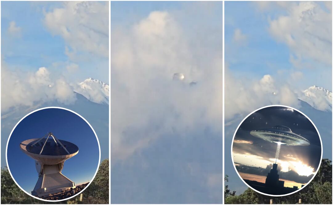 ¿Es un OVNI?, usuarios en redes graban extraña esfera en la cima del Pico de Orizaba. Foto: Captura de pantalla