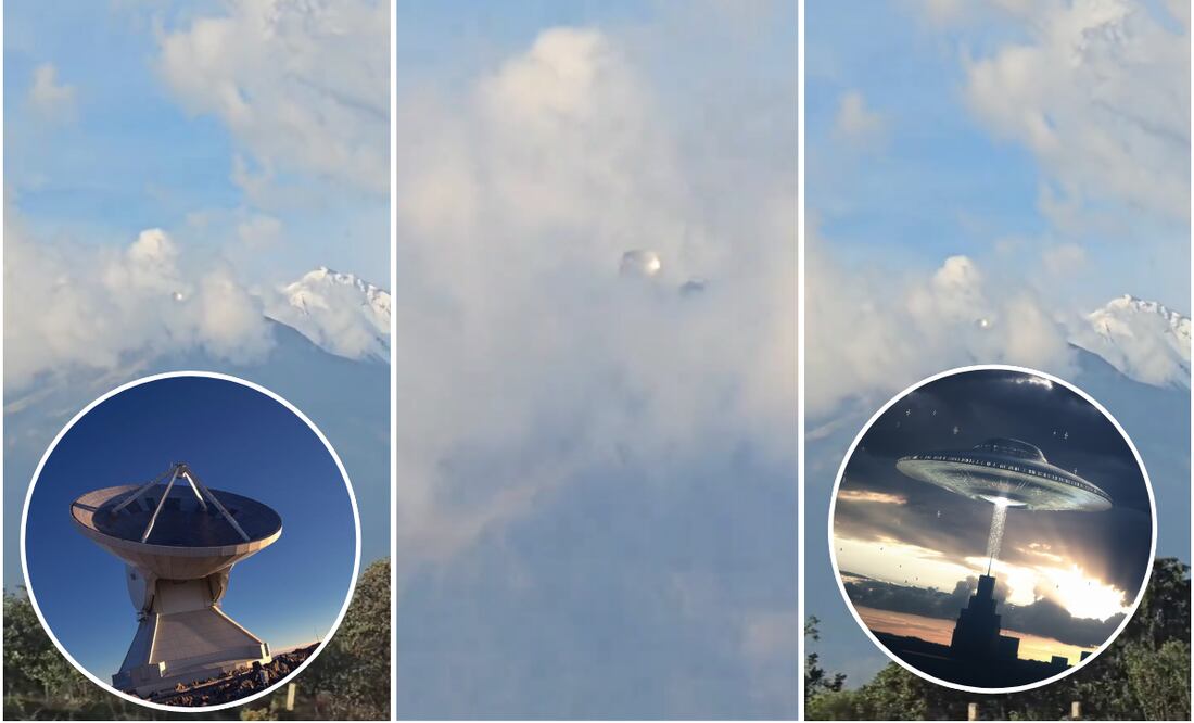 ¿Es un OVNI?, usuarios en redes graban extraña esfera en la cima del Pico de Orizaba. Foto: Captura de pantalla