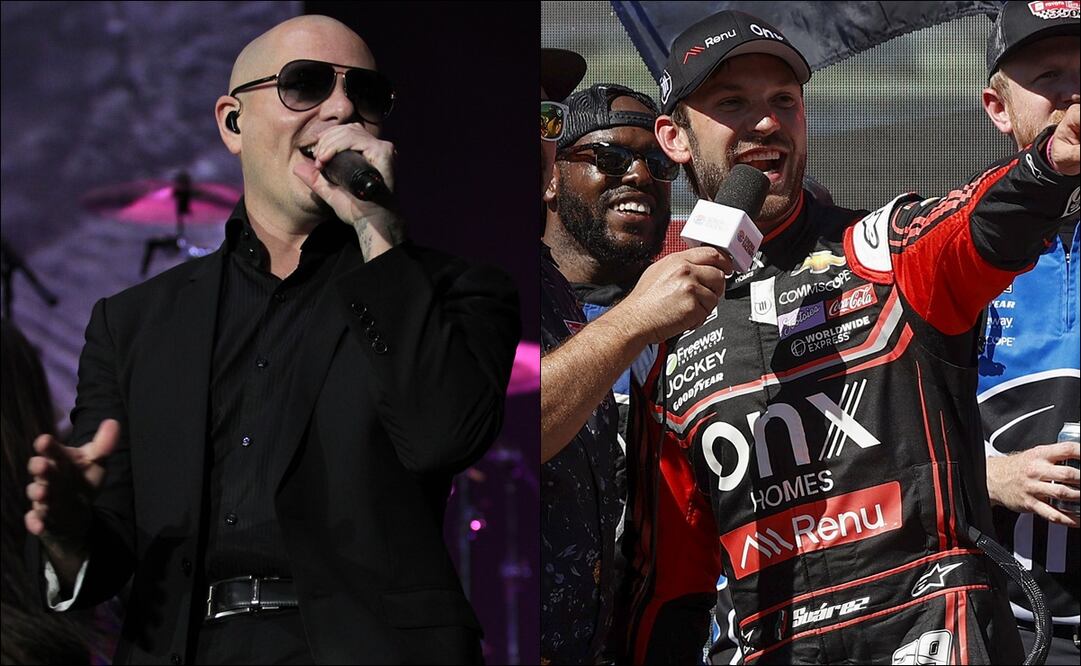 ¿QUÉ UNE AL CANTANTE PITBULL CON EL PILOTO MEXICANO DANIEL SUÁREZ? - FOTO: ESPECIAL