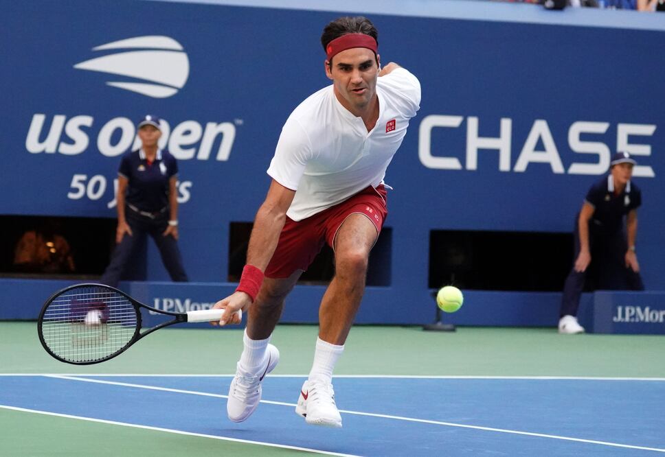 Federer realizó un punto que dejó con la boca abierta a su rival. Foto: AFP