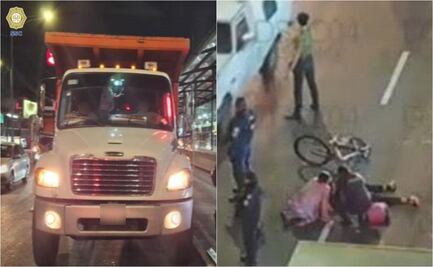 Ciclista muere arrollado por camión de carga en Coyoacán