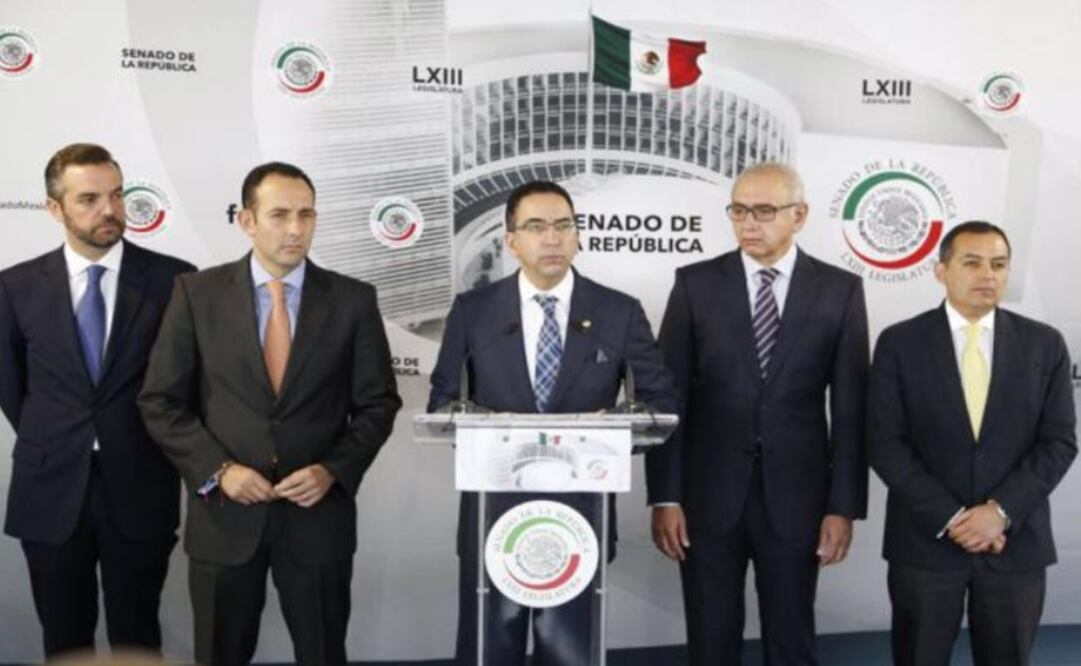 Los 5 "rebeldes del PAN". Foto: Twitter