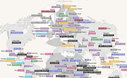 Un nuevo mapa revela en que destaca cada país