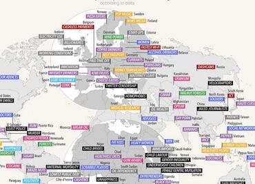 Un nuevo mapa revela en que destaca cada país