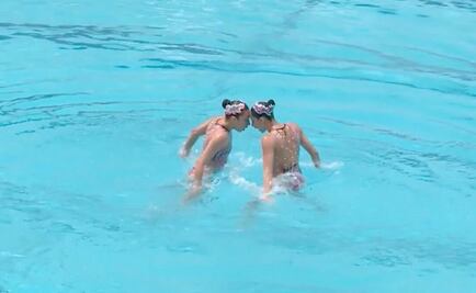 Diosdado y Achach aseguran boleto a JO en nado sincronizado