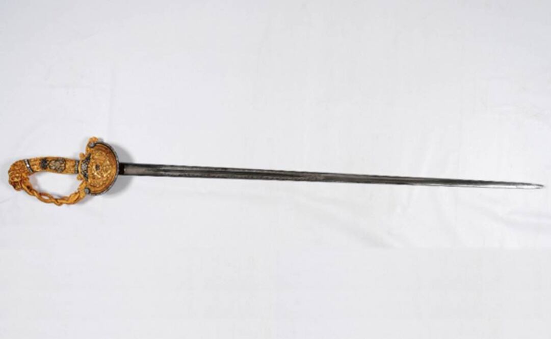 La espada, que pertenecía al militar y presidente de Chile, Manuel Bulnes (1799-1866) "es una pieza única, irrepetible". FOTO: 