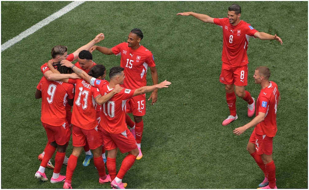Selección de Suiza, durante la Fase de Grupos del Mundial de 2026 - Foto: AP