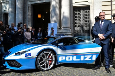 Un Lamborghini Huracan para la policía