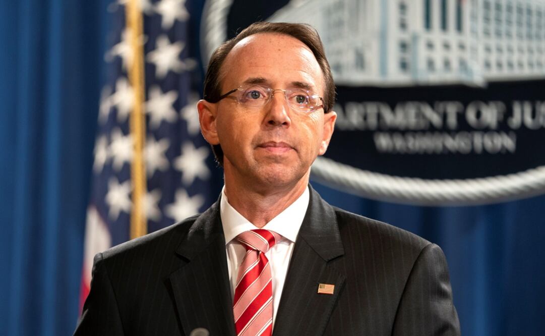 El "número 2" del Departamento de Justicia de Estados Unidos, Rod Rosenstein (Foto: EFE)