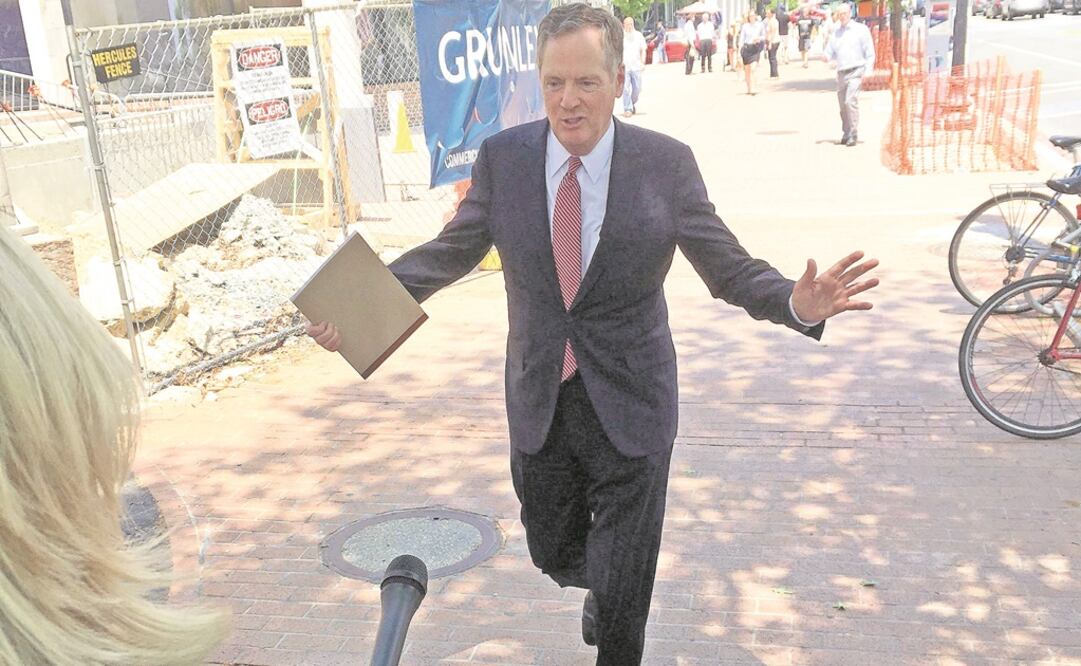 El representante comercial de Estados Unidos, Robert Lighthizer, aseguró que el TLCAN actual tiene serias debilidades. Foto: DAVID LJUNGGREN. REUTERS