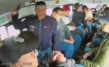 Captan asalto a pasajeros de una combi y presunta extorsión a chofer