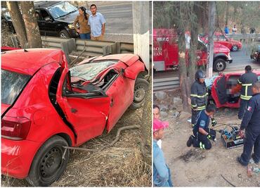 Auto se estrella contra un árbol; deja un muerto y un lesionado