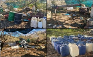 Localizan 17 laboratorios clandestinos en tres municipios de Sinaloa; aseguran sustancias químicas, armas, cartuchos y explosivos  