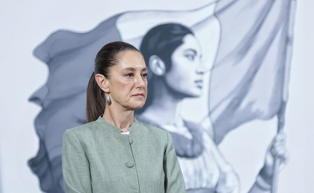 Claudia Sheinbaum Pardo en el salón de tesorería de Palacio Nacional. Foto: Fernanda Rojas / El Universal