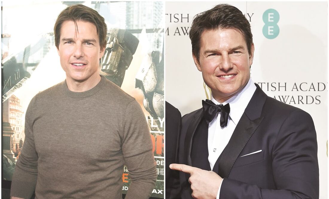 Así lucía Cruise, en 2014, y el domingo en los premios Bafta (FOTOS: AP Y REUTERS)
