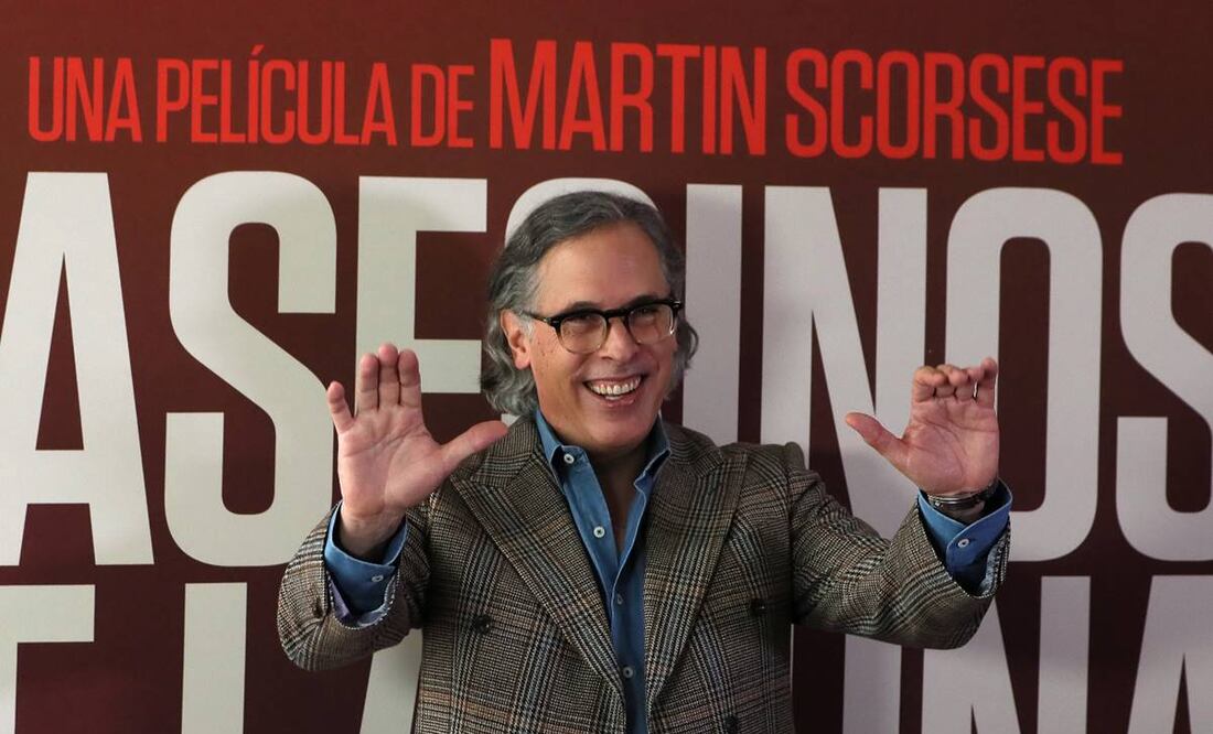 El director de fotografía mexicano Rodrigo Prieto posa durante una rueda de prensa sobre la nueva película de Martin Scorsese, "Los asesinos de la luna", en Ciudad de México. Foto: EFE/ Mario Guzmán.