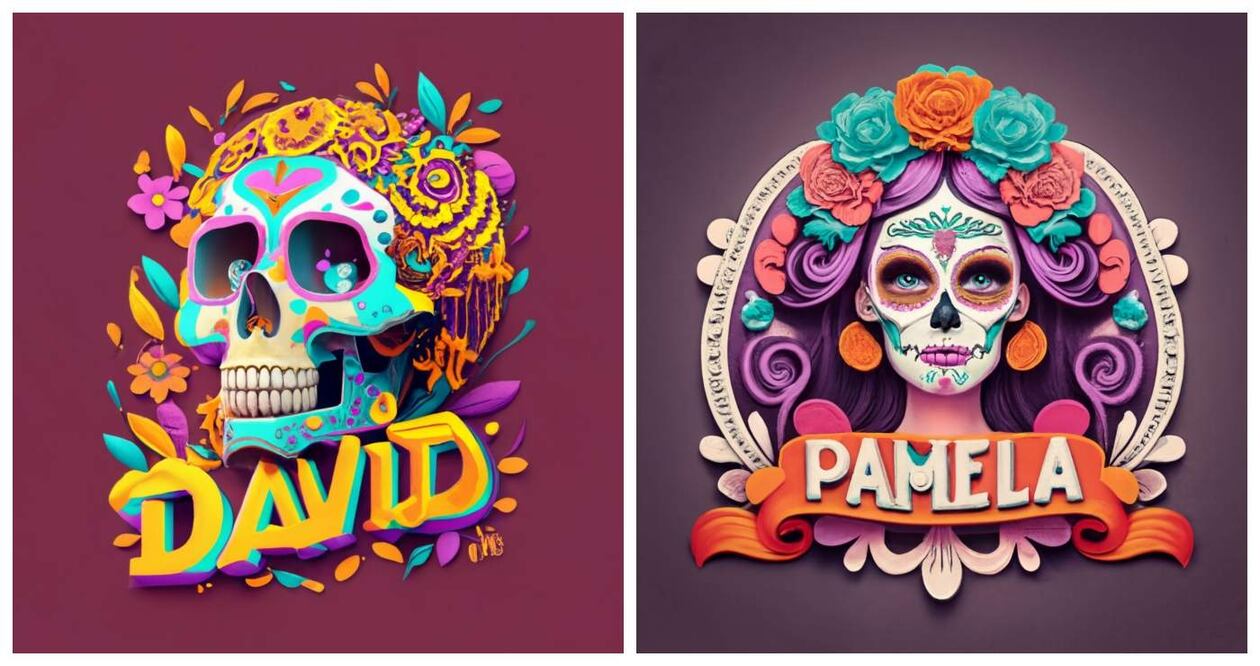 Descubre cómo encontrar tu nombre escrito en una catrina o calaverita para que estés en tendencia en Día de Muertos. Imagen: Ideogram AI