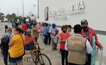 Con caos vial y desesperación, inicia vacunación antiCovid al sur de Tamaulipas