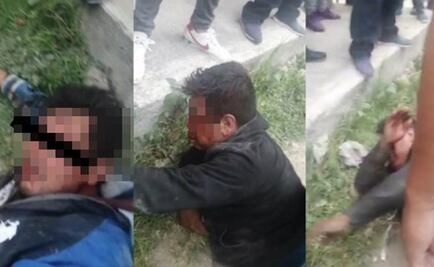Vecinos someten y golpean a dos supuestos ladrones en Ecatepec