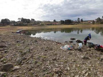 FOTOS: Así lucen las presas de Valle de Bravo y Villa Victoria, que están en sus niveles más bajos de almacenamiento de agua por sequía