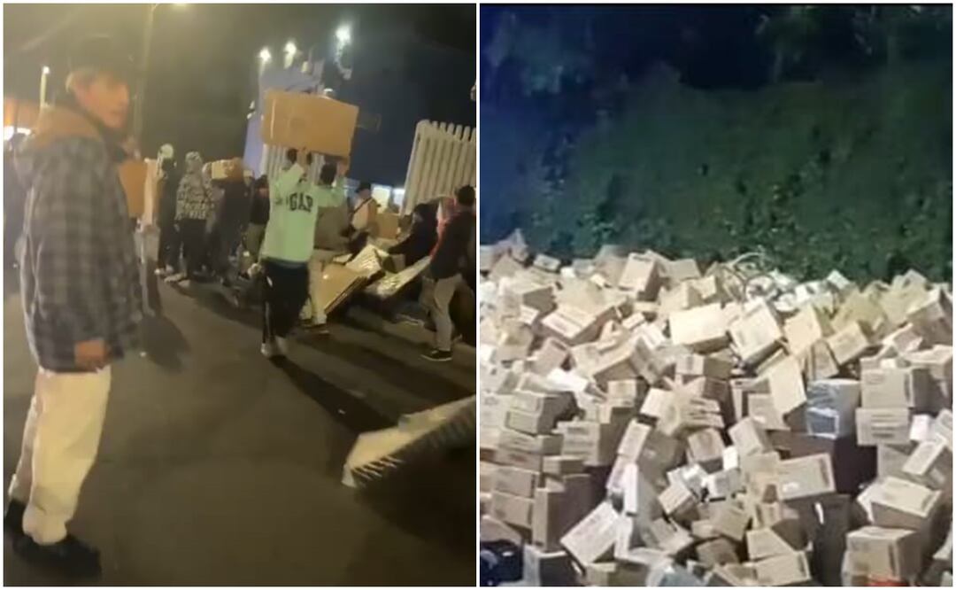 Desalojo de la fabrica “El Oso” en la alcaldía Benito Juárez en la CDMX (18/01/2025). Foto: Captura de videos