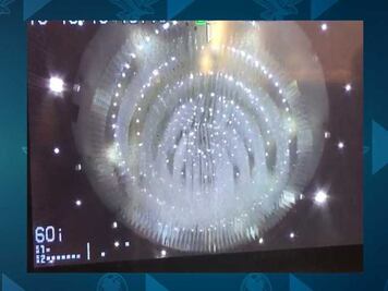 Sismo sacude candil de 20 toneladas