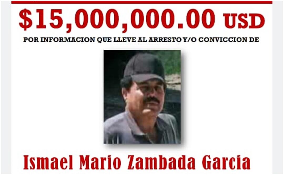 Se ofrecía una recompensa de 15 millones de dólares por su captura. Foto: Captura de boletín