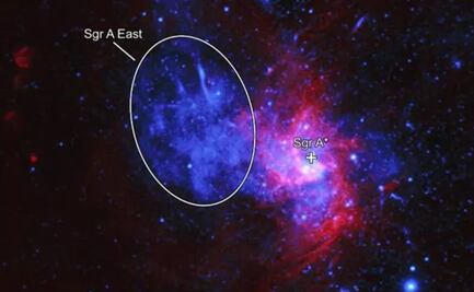 Descubren en el centro de la Vía Láctea restos de una rara explosión