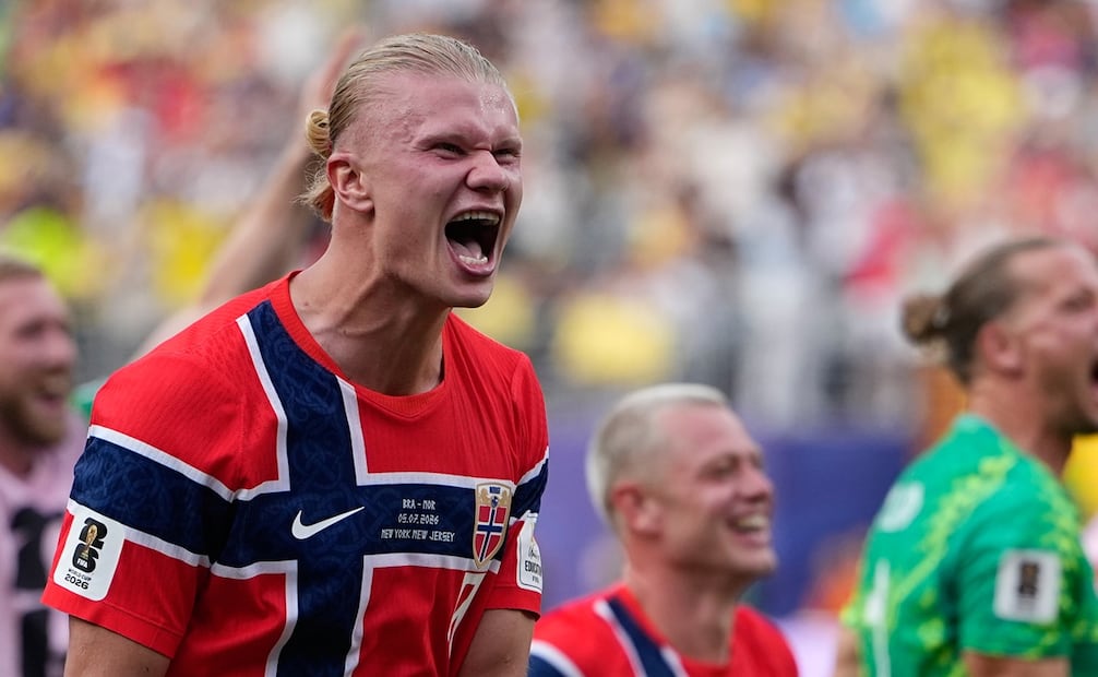Erling Haaland con la selección de Noruega, durante el Mundial de 2026 - Foto: AP