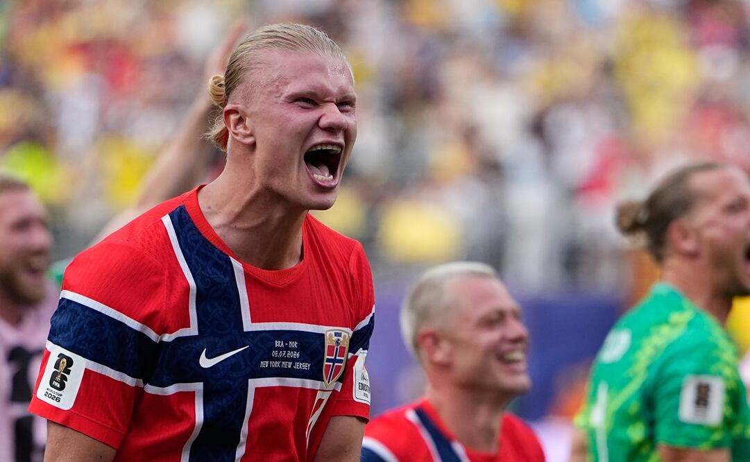 Erling Haaland con la selección de Noruega, durante el Mundial de 2026 - Foto: AP