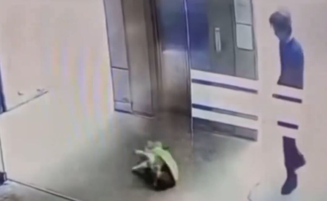 Hospital Ángeles niega relación con hombre que maltrató a un perrito en Huixquilucan (05/02/2025). Foto: Captura de pantalla