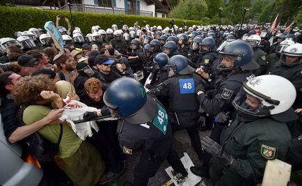 Protesta contra cumbre del G-7 termina en enfrentamientos