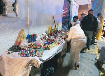 Retiran más de 116 puestos de pirotecnia en operativo de fiestas patrias en Ecatepec