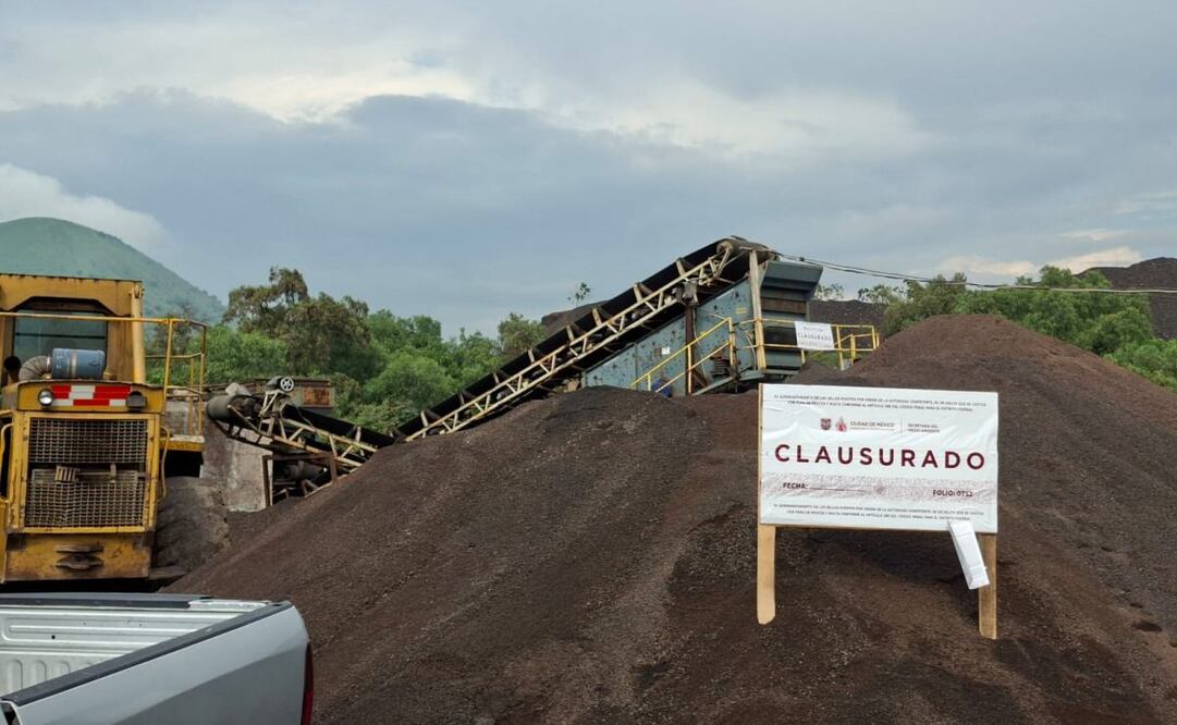 La Secretaría del Medio Ambiente (Sedema) de la Ciudad de México clausuró 17 minas ilegales en las alcaldías Tláhuac e Iztapalapa. Foto: Especial.
