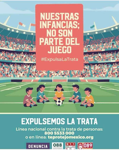 Alertan de explotación sexual infantil durante el Mundial (25/03/2026). Foto: Especial