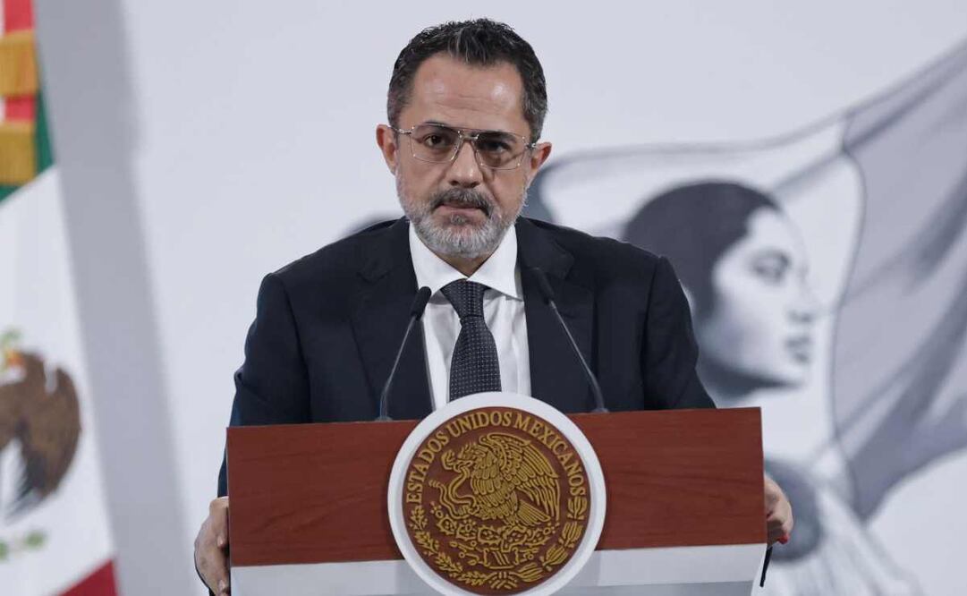 Iván Escalante, titular de Profeco, durante la mañanera de este 21 de julio del 2025. Foto: Fernanda Rojas / EL UNIVERSAL.