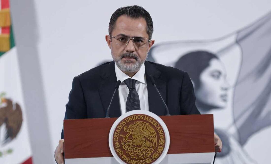 Iván Escalante, titular de Profeco, durante la mañanera de este 21 de julio del 2025. Foto: Fernanda Rojas / EL UNIVERSAL.