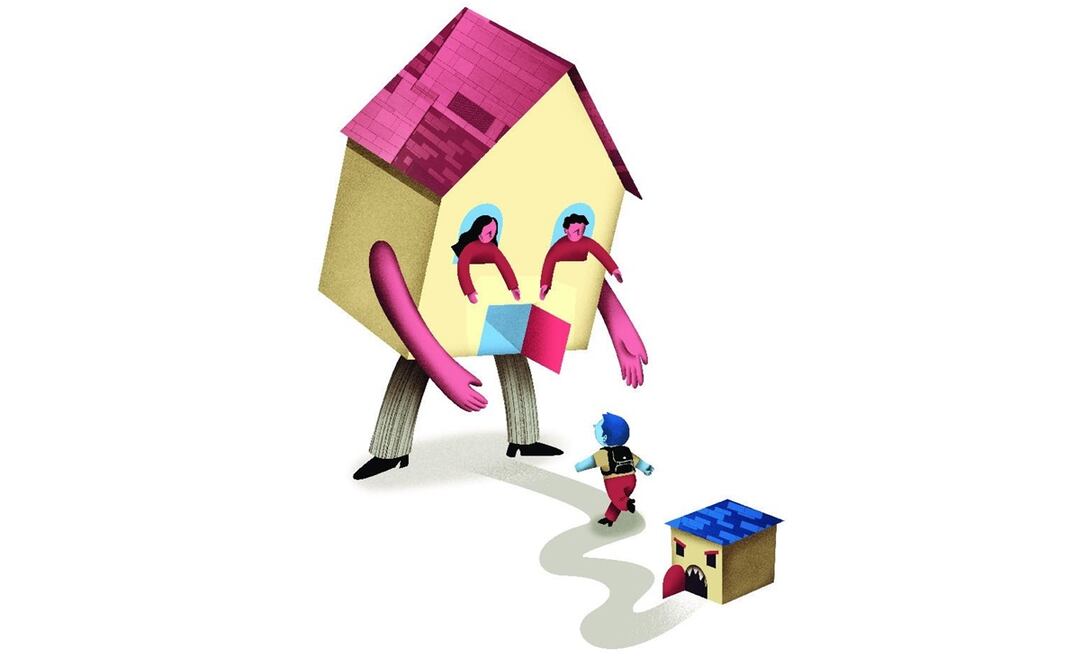 Hogares temporales, opción de protección para niñas y niños. Ilustración: Ani Cortés