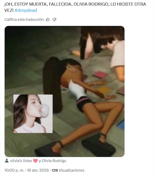 Memes y reacciones tras el lanzamiento de "Drop dead" de Olivia Rodrigo. Foto: X