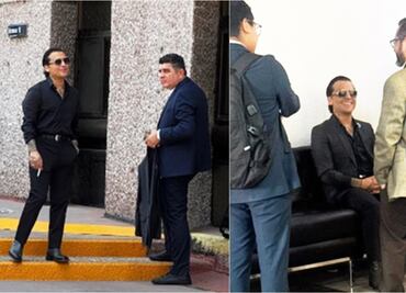 Christian Nodal es captado en juzgados de la CDMX; es interrogado por presunta falsificación de documentos